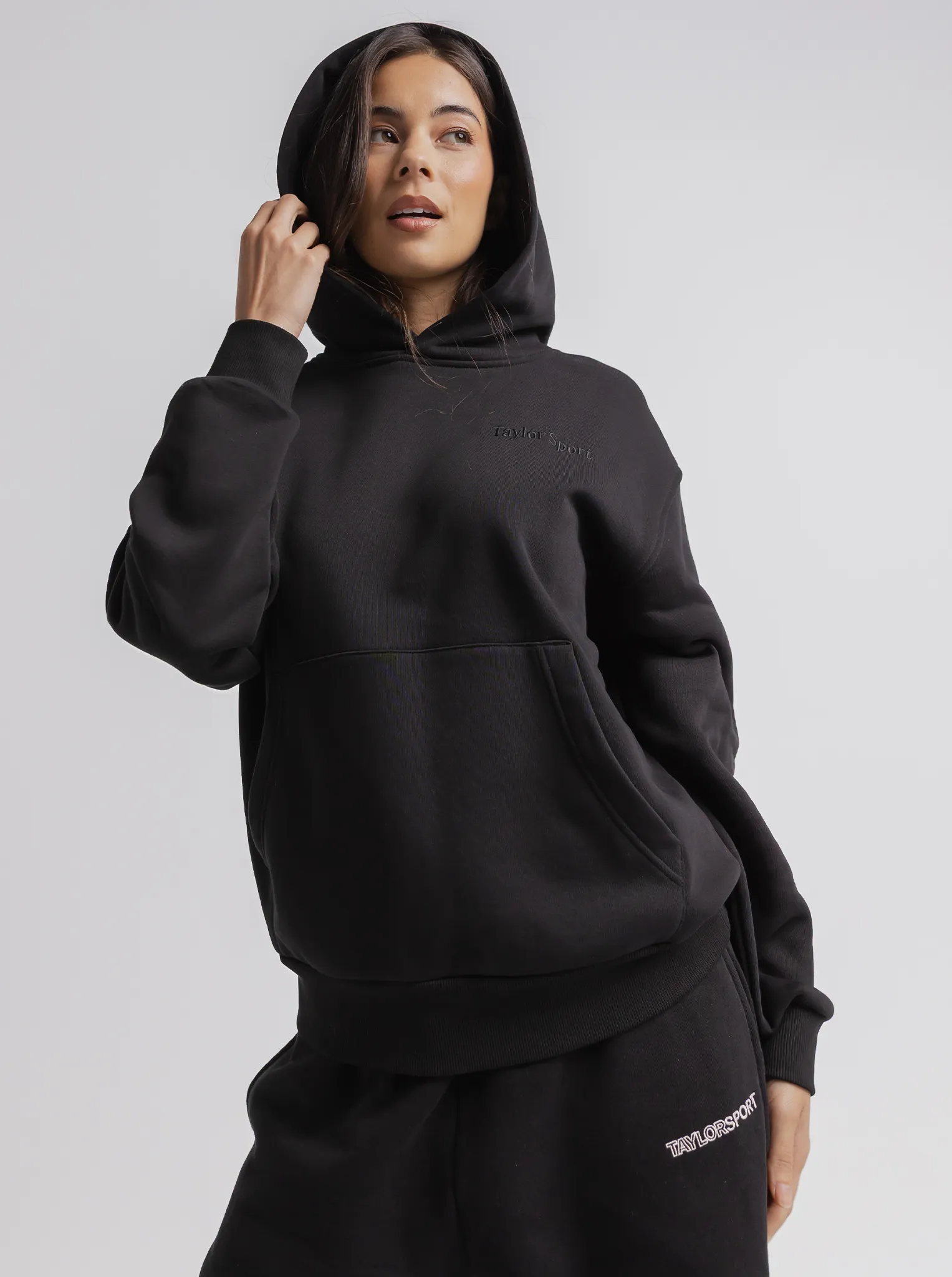 Non Fade Technology fleece material Heritage Hoodie in Black