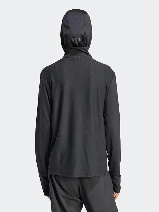 Own The Run Half-Zip Jacket Peacock like wrinkle free