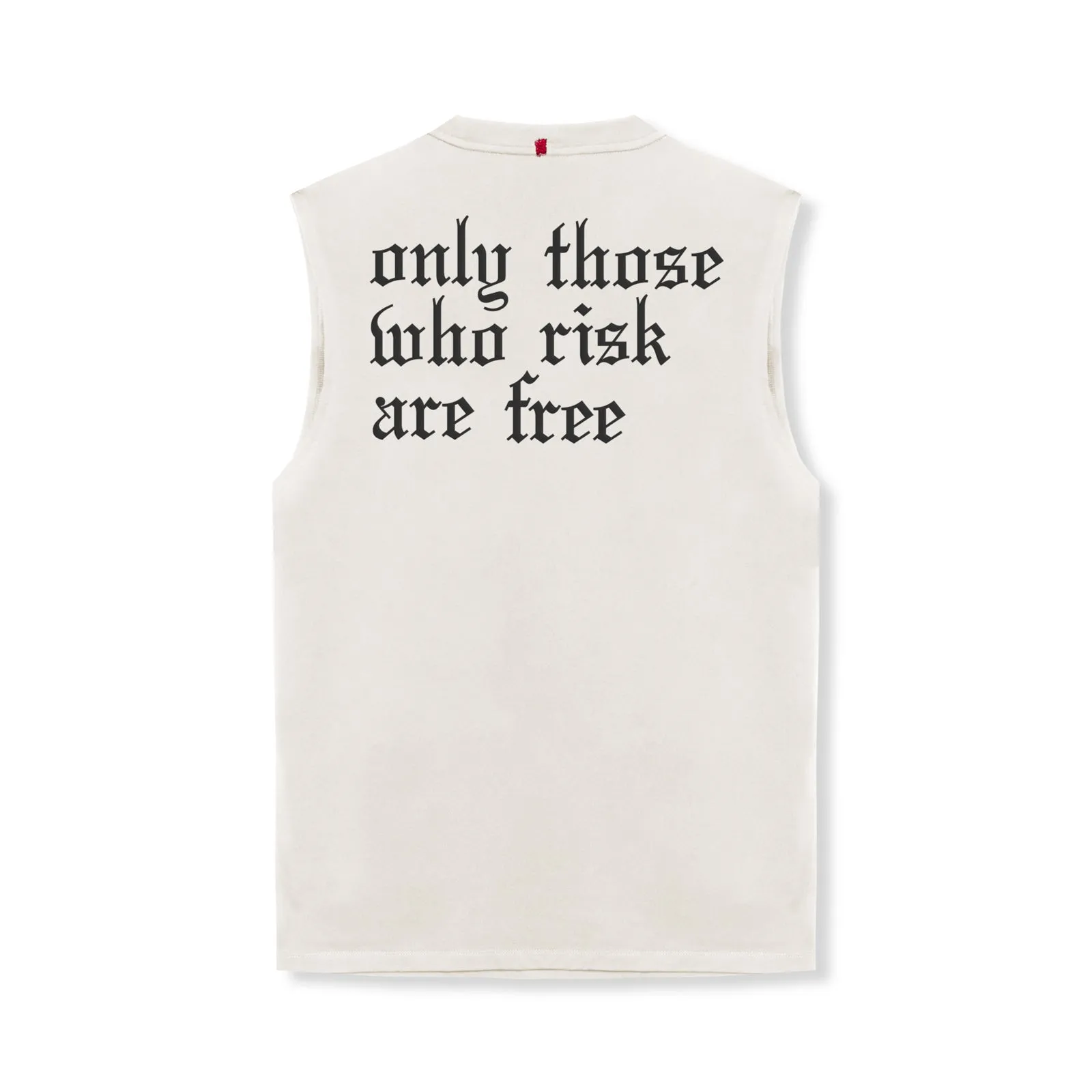 0807. Tech Essential? Relaxed Cutoff - Stone/Black "OTWR" Daily Lightness