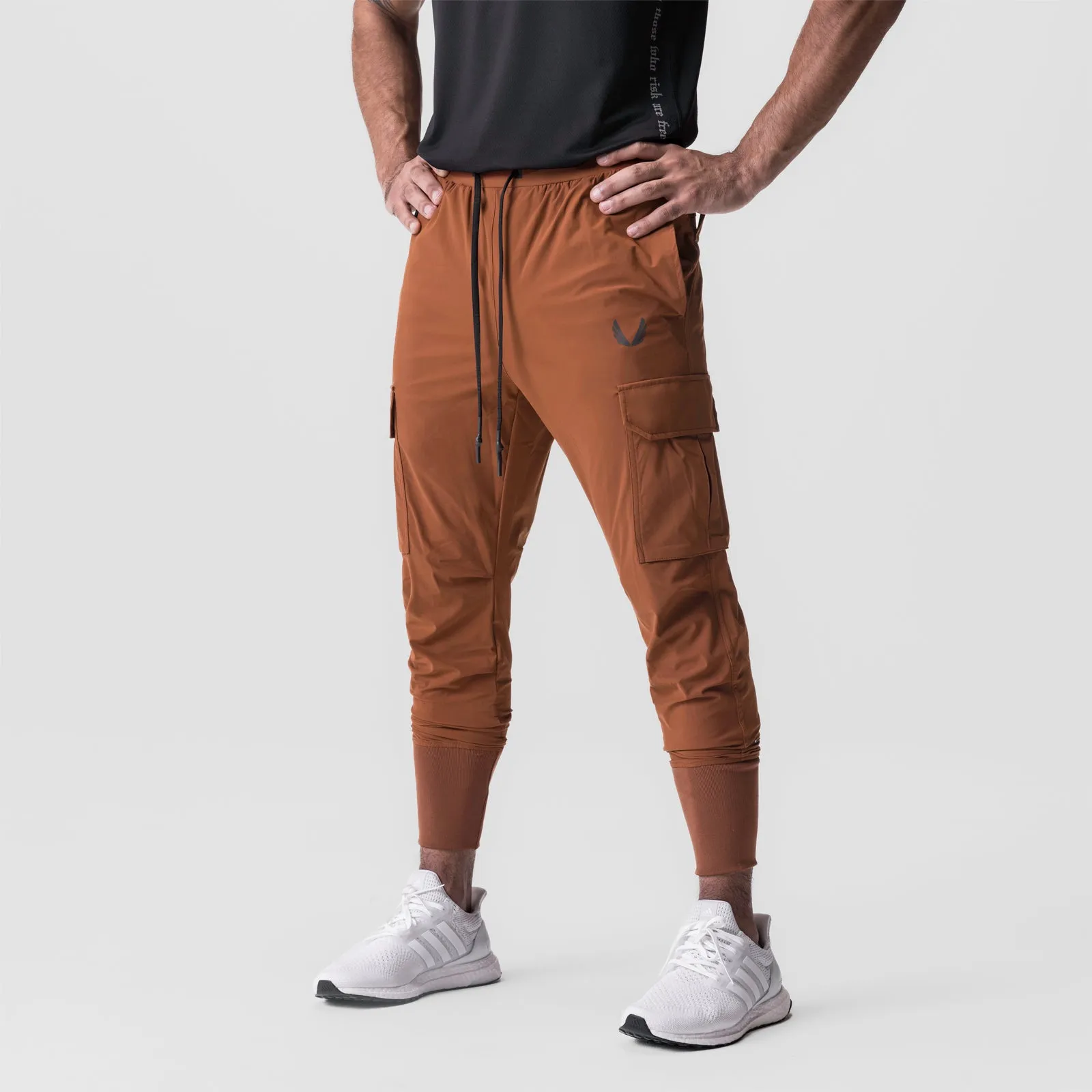 0825. Tetra-Lite? Cargo High Rib Jogger - Rust Flex Fit Seamless construction