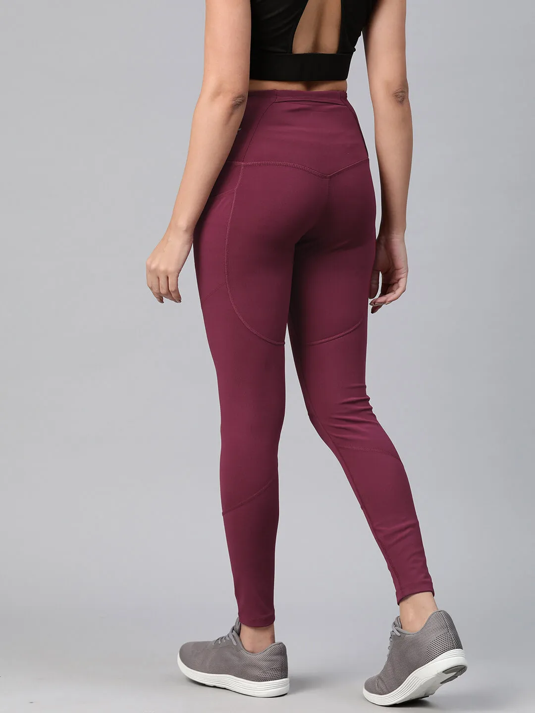 Core Fitwear All Ages School Sports Alcis Women Solid Ankle Length Training Tights