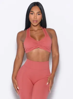 Double Layered Hem defensive role Scrunch Tank Bra