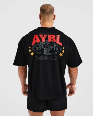 Moisture Management Fabric Wesley Vissers X Beyond Limits Oversized T Shirt - Black/Charcoal