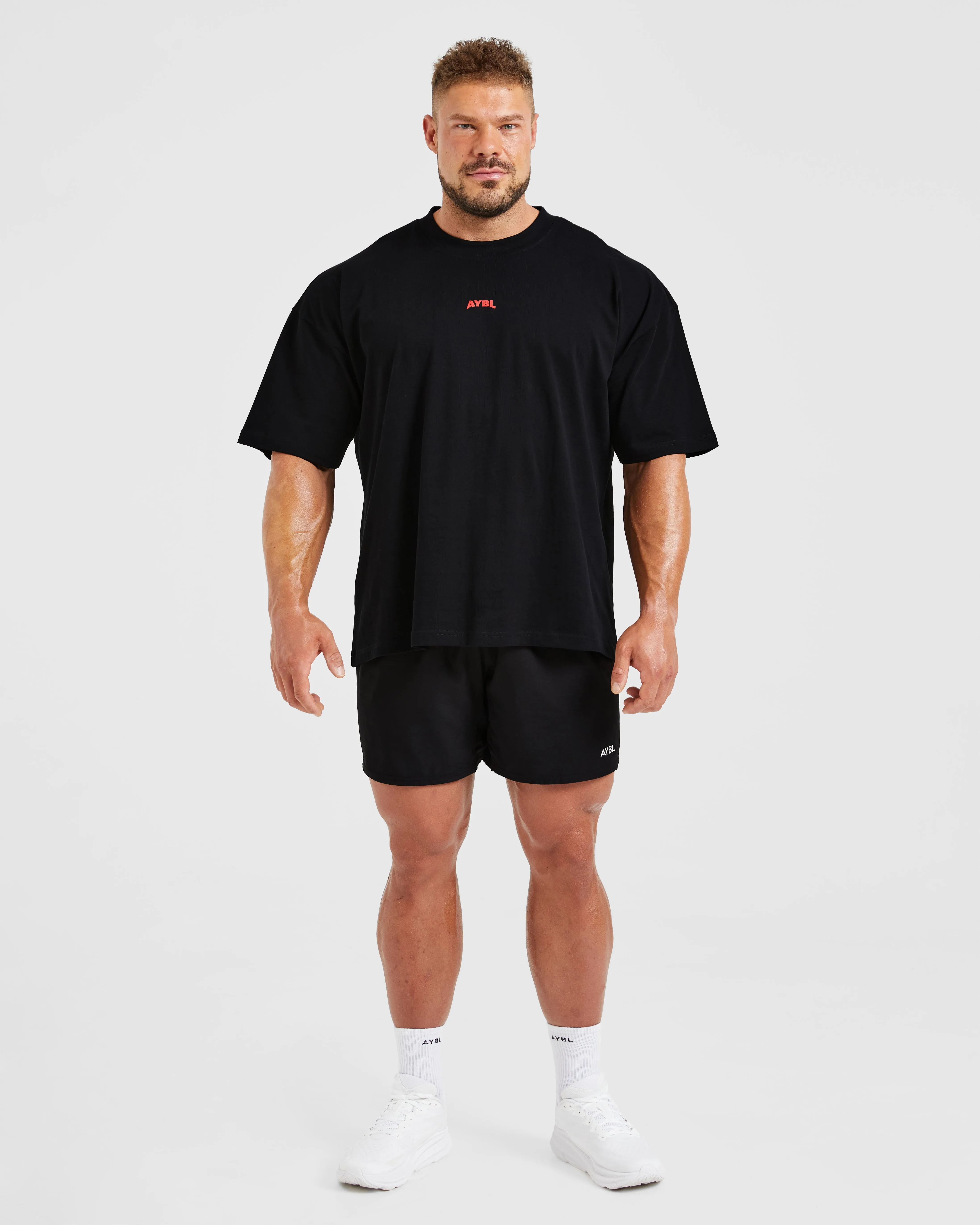 Wesley Vissers X Beyond Limits Oversized T Shirt - Black/Charcoal High Density Knit