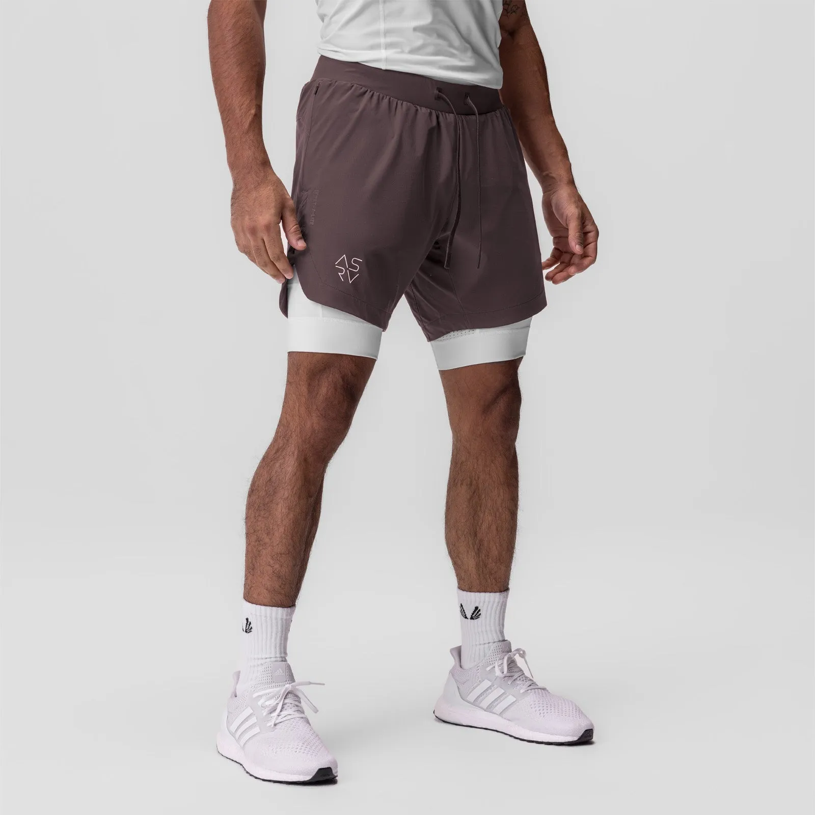 fishing outfit 0866. Tetra-Lite? 7" Liner Short - Nightshade "Cyber"/White