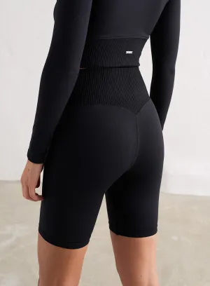 adult clothing Black Limitless Seamless Biker Shorts