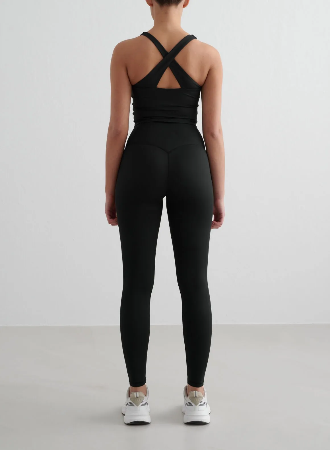 Clean Form Stretch Panels Black Core Tights