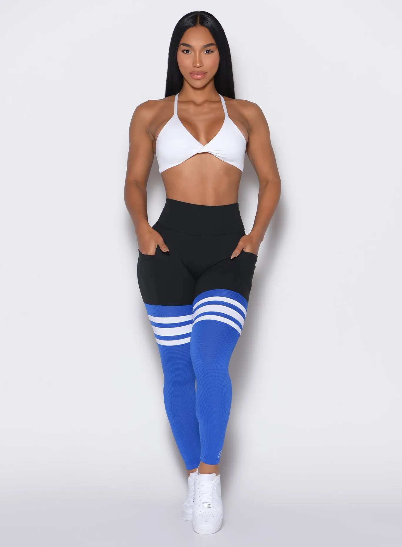 Breath Flow Fitness Lover Moisture Wicking Scrunch Thigh-Highs