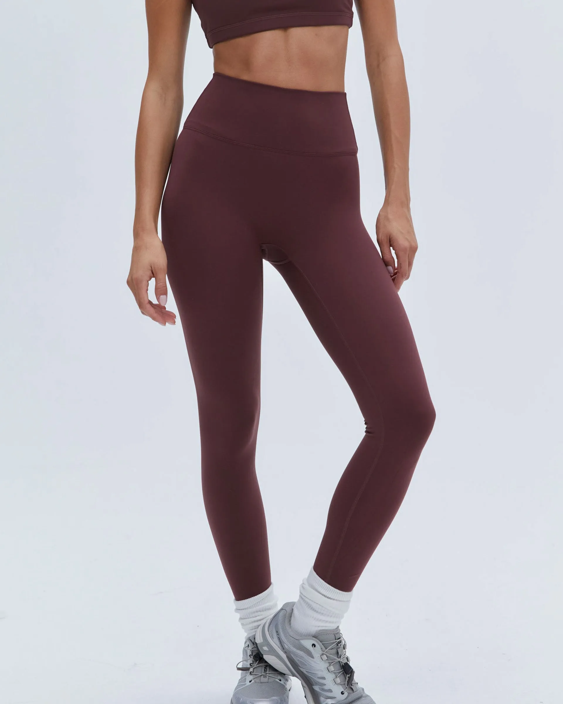 Chill Fit For Kids Non See Ultimate Leggings - Burgundy