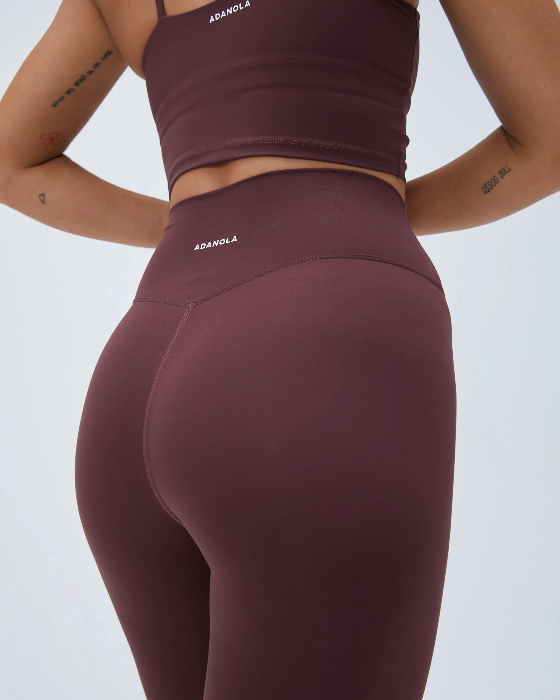 For Teens Indoor Exercise For Adults Winter Sports Ultimate Leggings - Burgundy