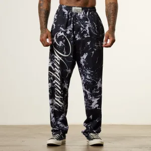 windproof Vanquish x JBeast Black Marble Bodybuilding Baggy Pants