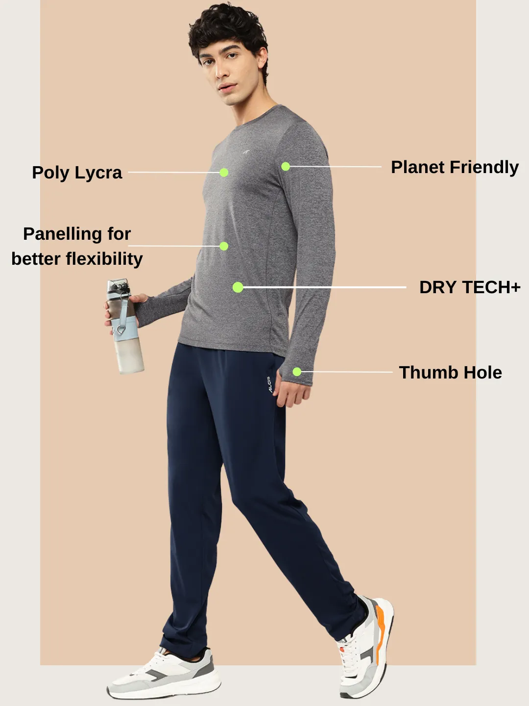 Power Punch Training Long Sleeve Tee MoistureManagementSystem
