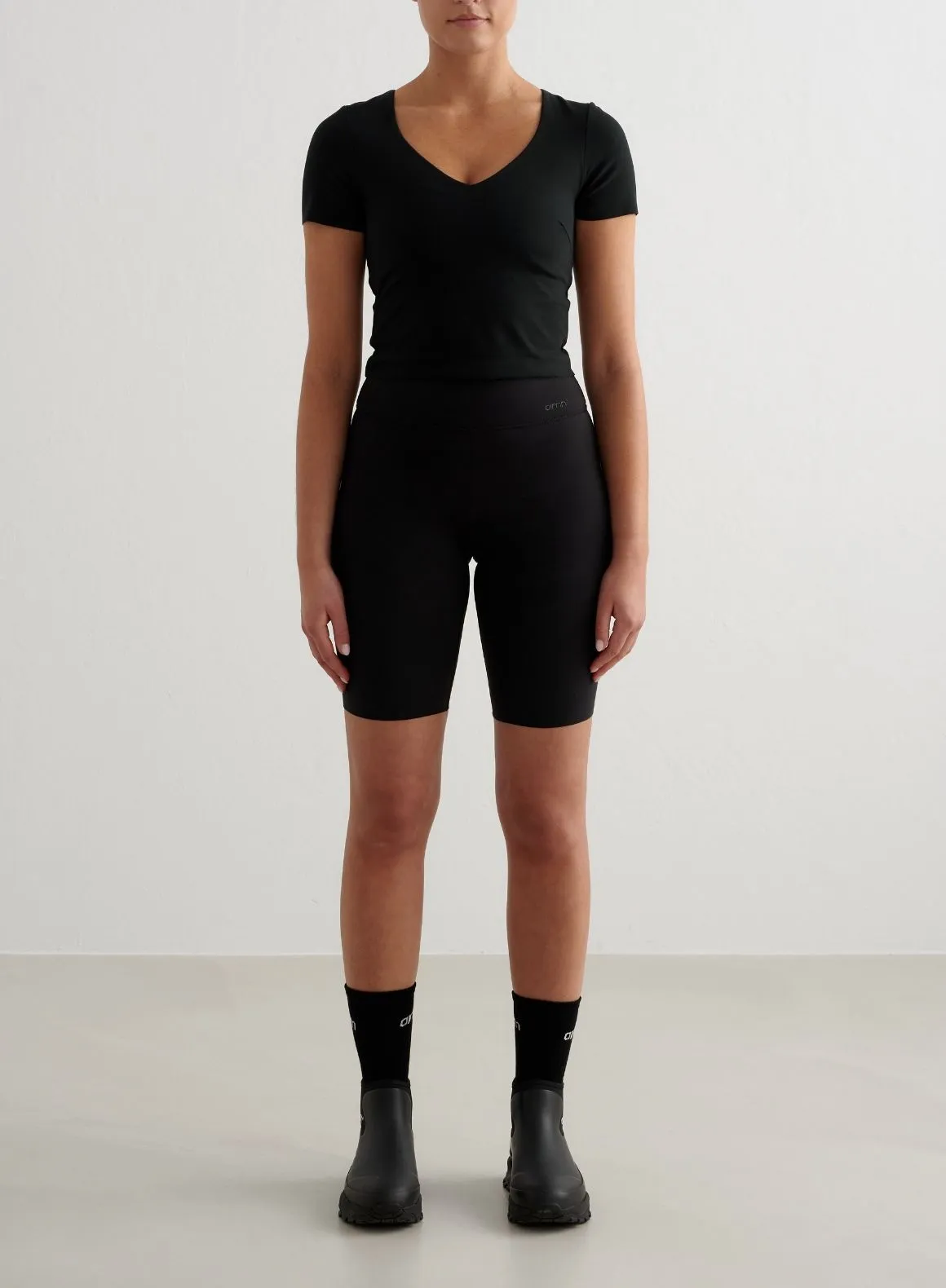 Black Sense Short Sleeve Bralette EasyCareFinish