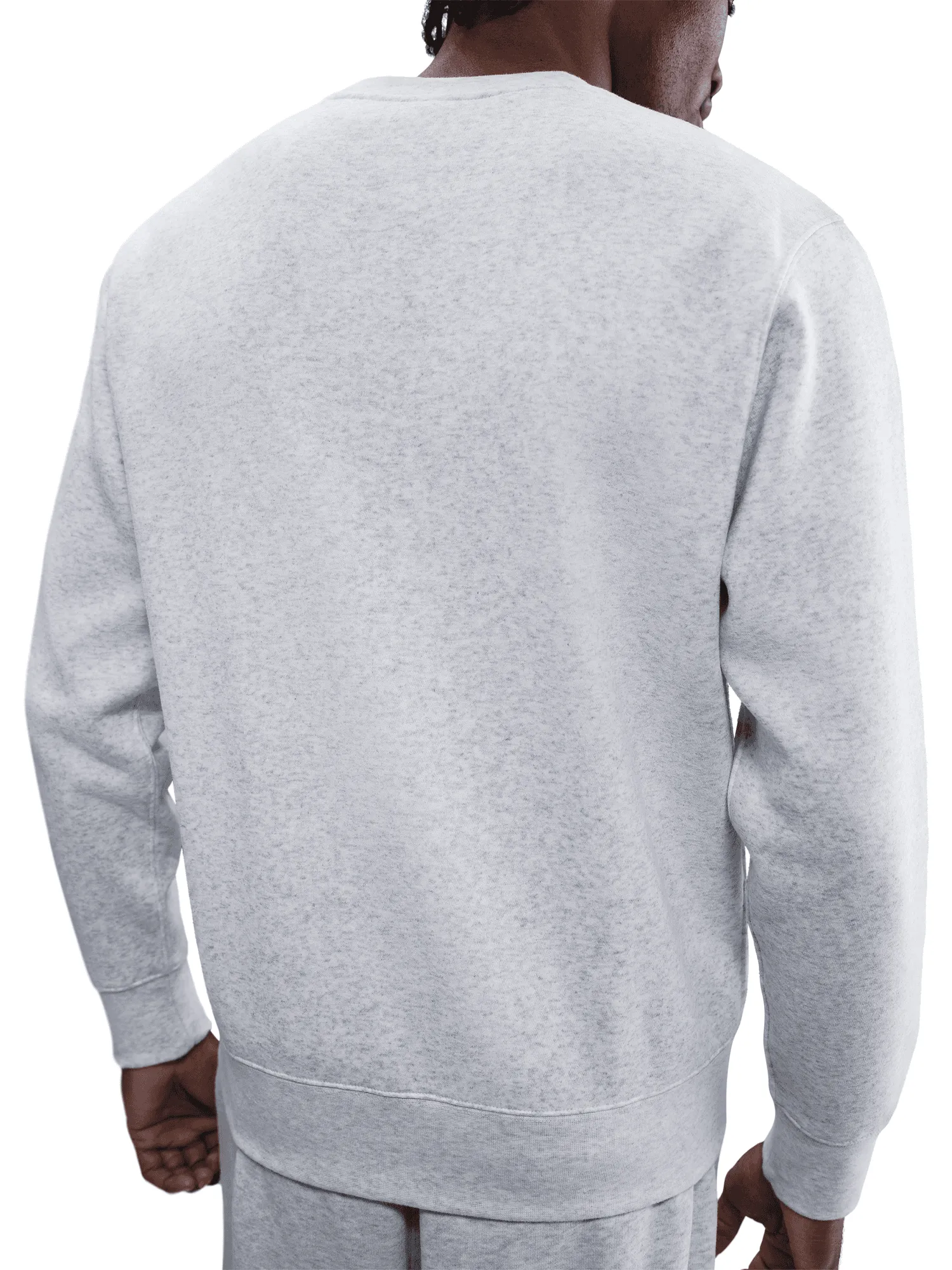 Club Fleece Crew Sweatshirt Compact Knit Collar