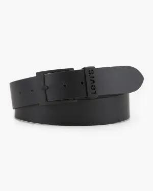 Beach Day Modern Weekend Warrior Festival Outfit Smooth Levi's? Ashland Metal Leather Belt - Black