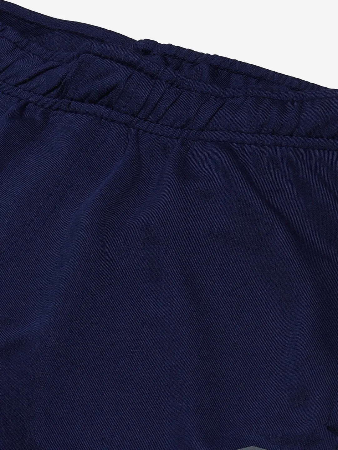 All-day Comfort Tagless Design Alcis Men Navy Blue Solid Slim Fit Mid-Rise Track Pants