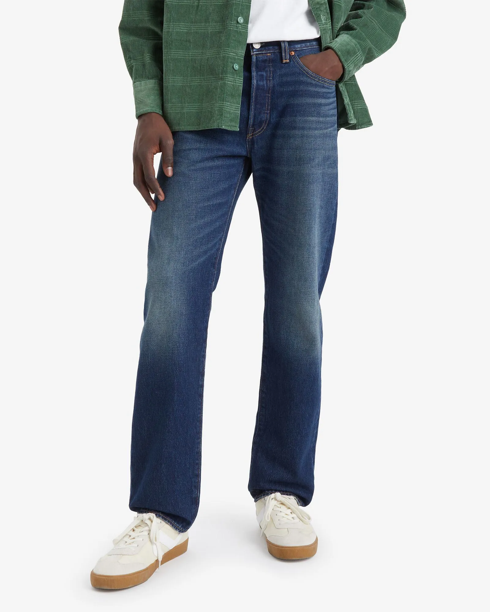Quick Wash Levi's? 501 Original Regular Fit Mens Jeans - On The Borderline