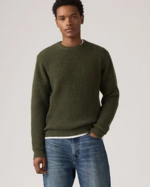 Classic Wear Textured Levi's? Presidio Wool Crew Knit - Autumn Leaves Heather