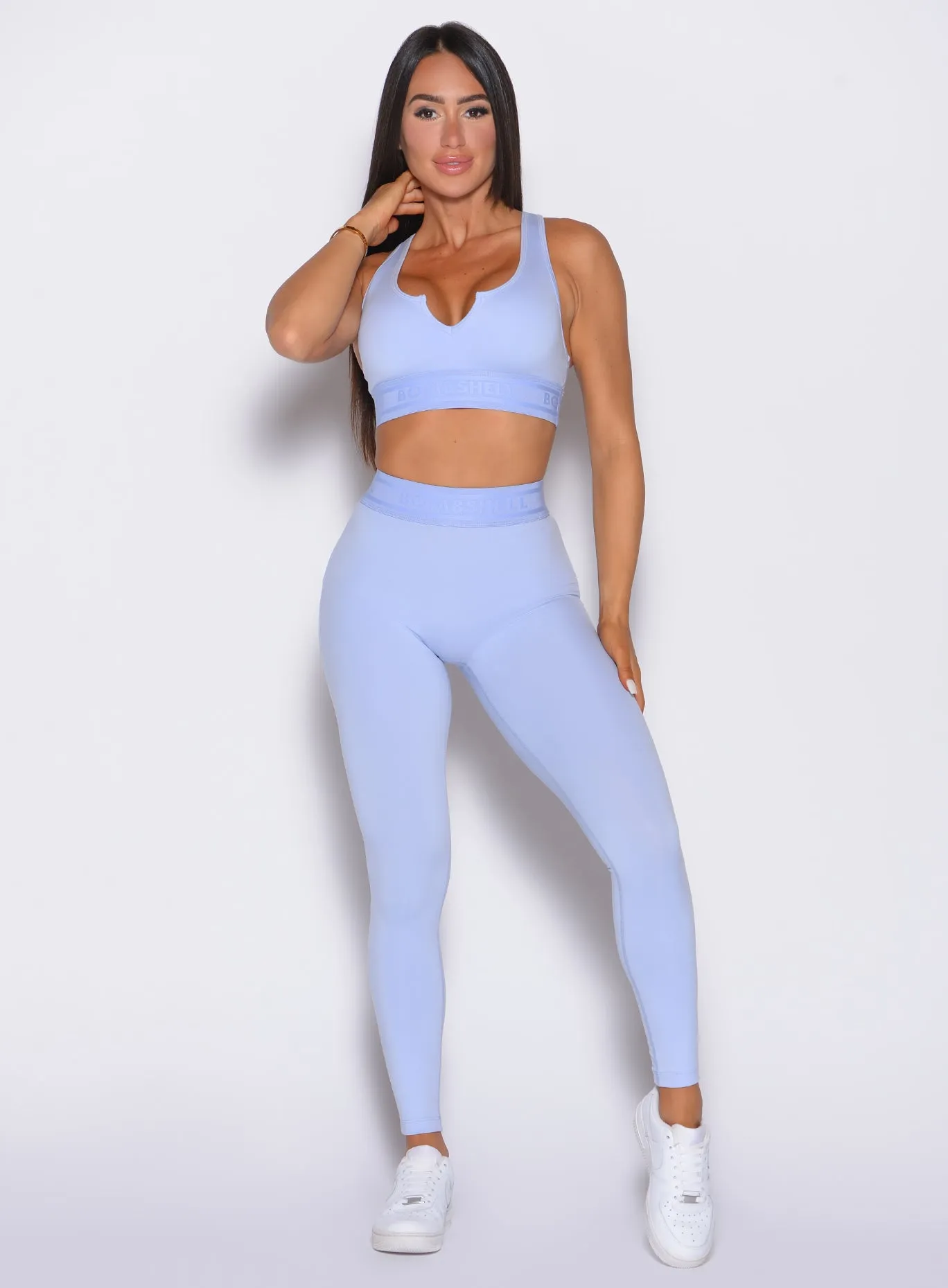 Training Essential Durable Overlock Stitching Bombshell Active Leggings