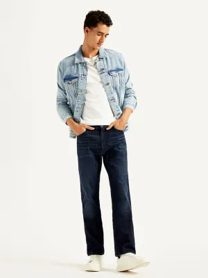 quick dry Men's 513 Blue Slim Straight Fit Mid Rise Jeans