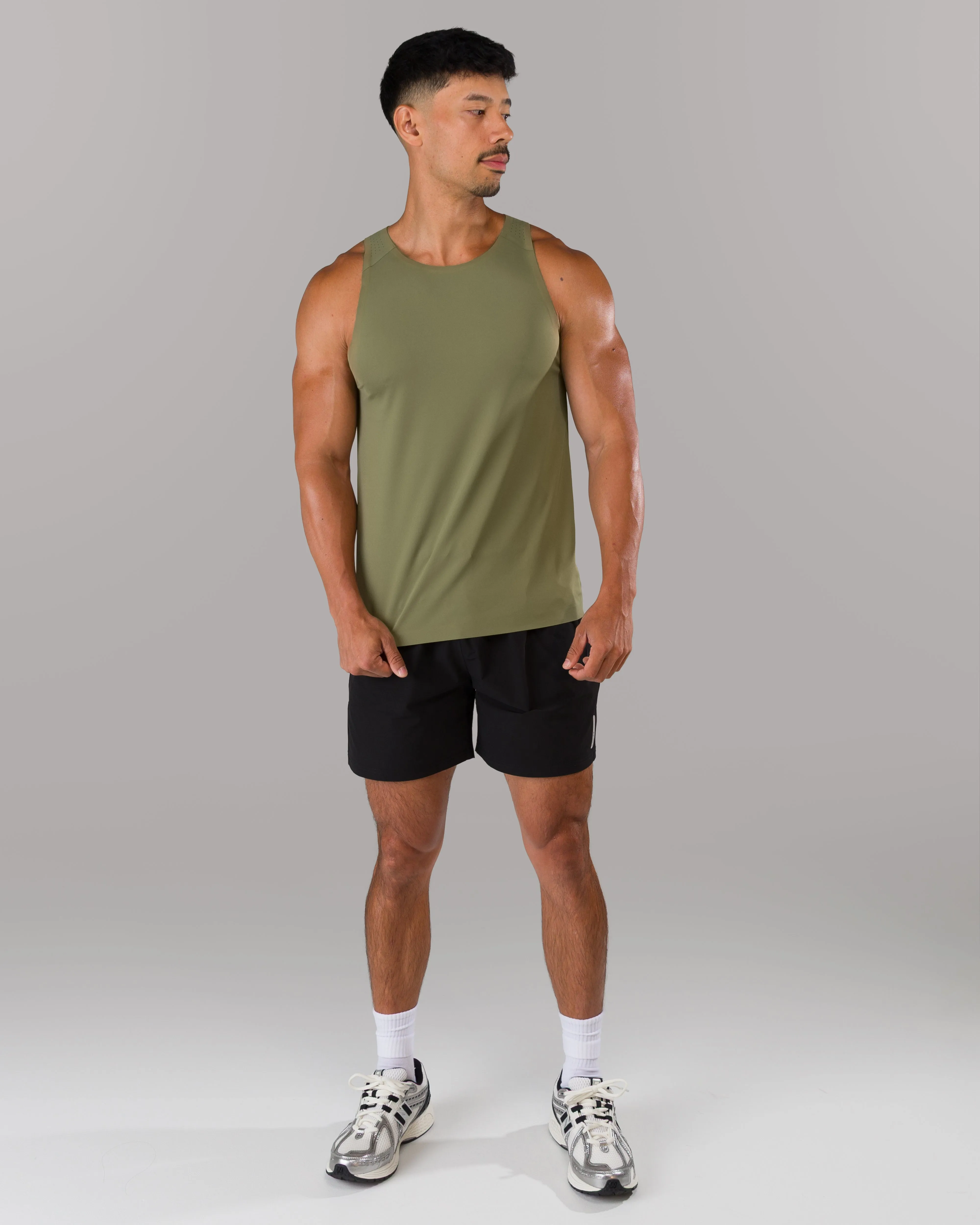 AeroFlex Vault Tank - Tactical Olive Outdoor Fit Travel Fresh