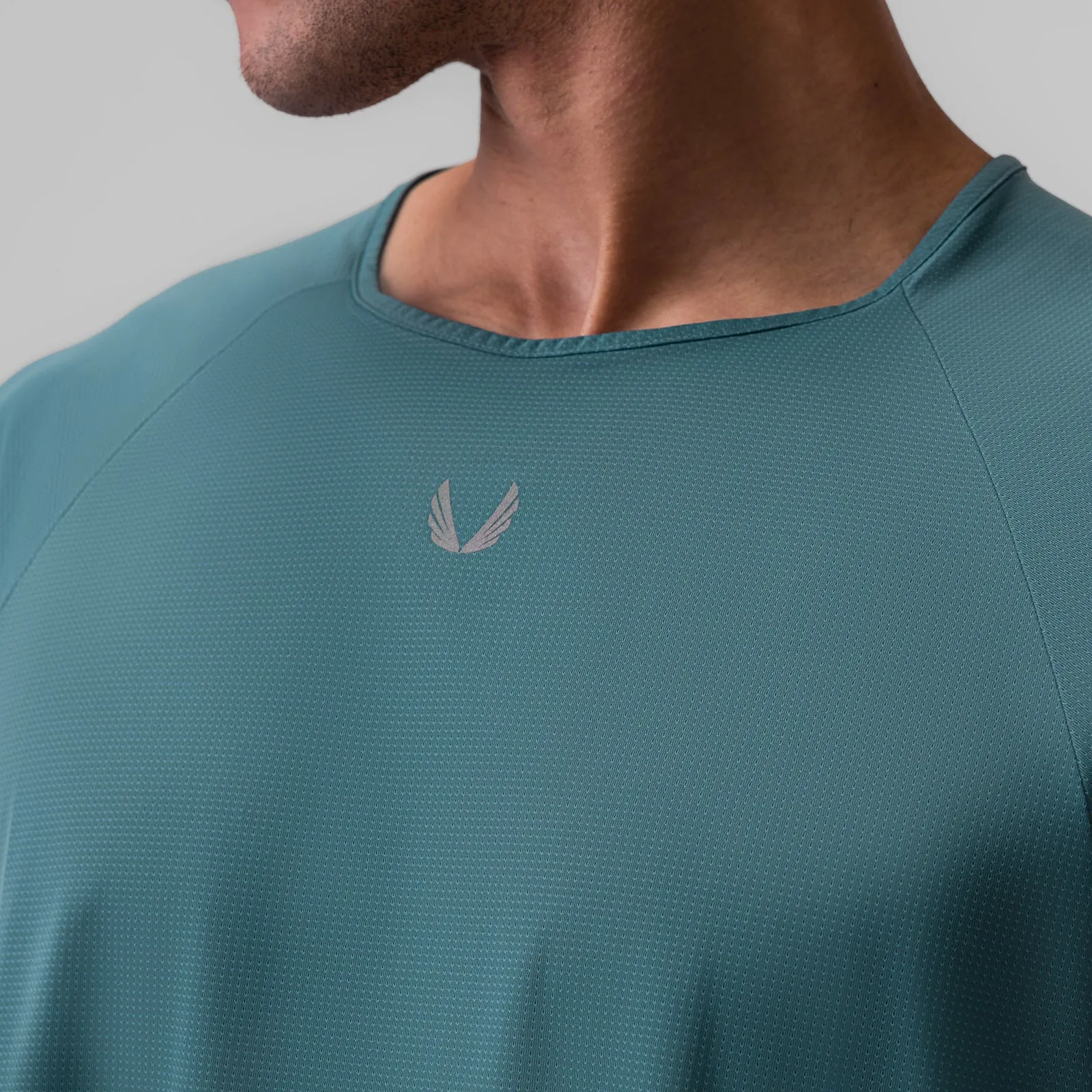 MinimalistStitching Beach Outfit 1089. Ice-Skin? Oversized Tee - Storm