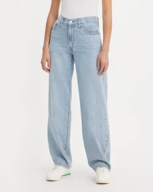 Levi's? Womens Baggy Dad Loose Fit Lightweight Jeans - Make A Difference Casual Friday Versatile