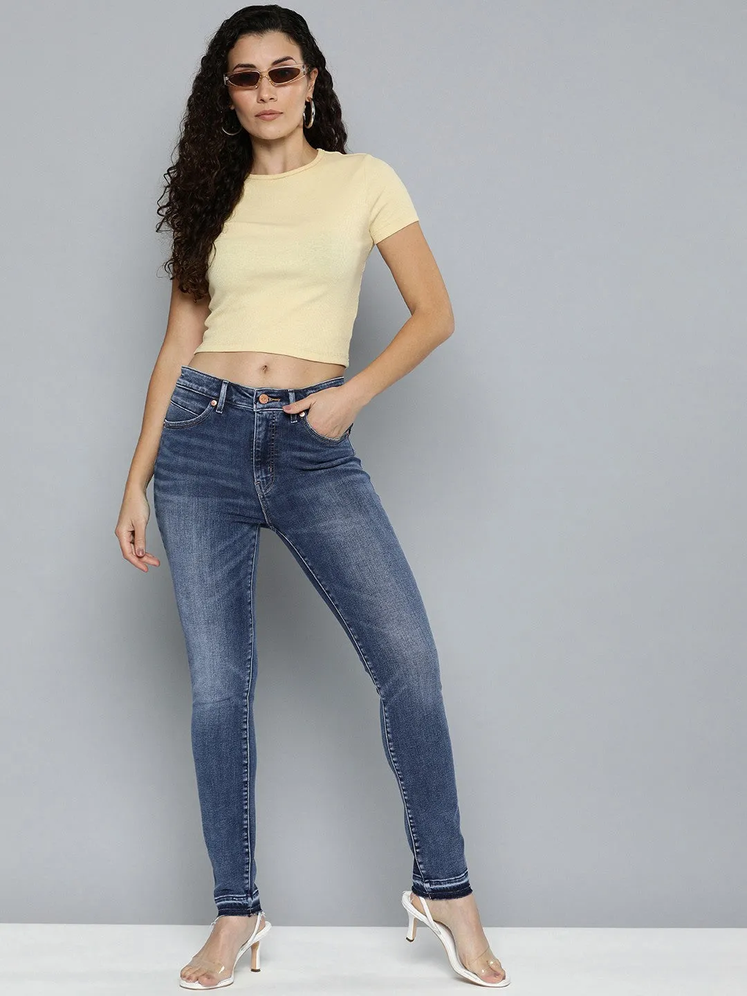 Smooth Shape Women's Blue Revel Shaping Skinny Fit High Rise Jeans