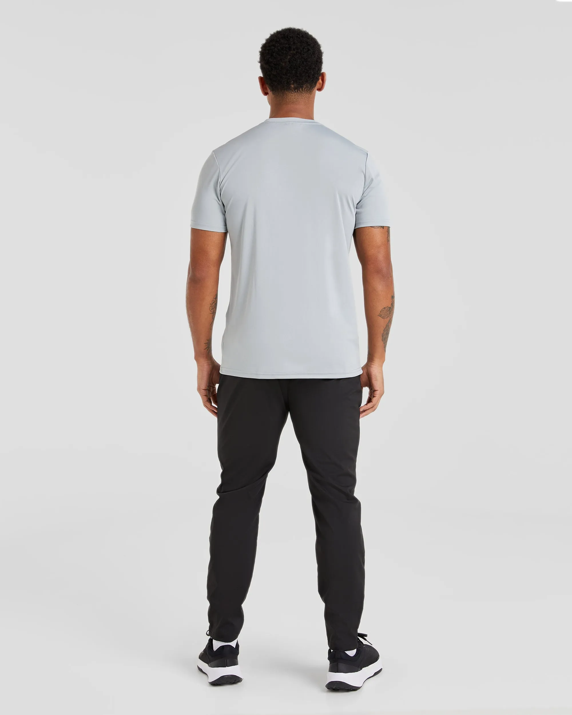 Striped Pattern Ascend Woven Joggers - Black