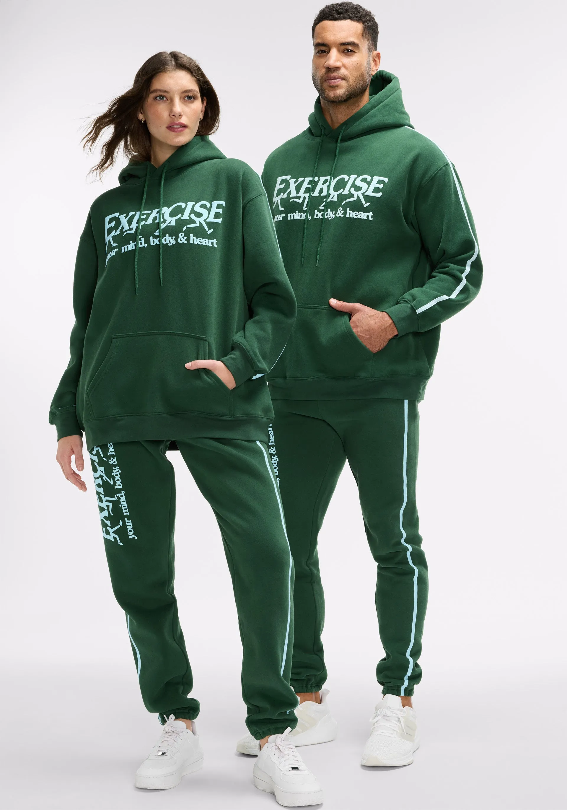 Exercise Your Mind, Body & Heart Sweatpants Quick Wash