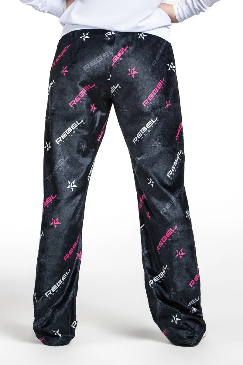 Plush Lounge Pant in Hyper Pink Rebel Level Anti Pilling Finish Functional Waist