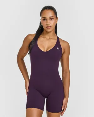 Layer Safe Breathable mesh Unified Scoop Back All In One 6" | Blackberry Purple FlexibleJointPanels
