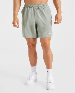 Core 7" Shorts - Washed Sage Stretchable activewear option