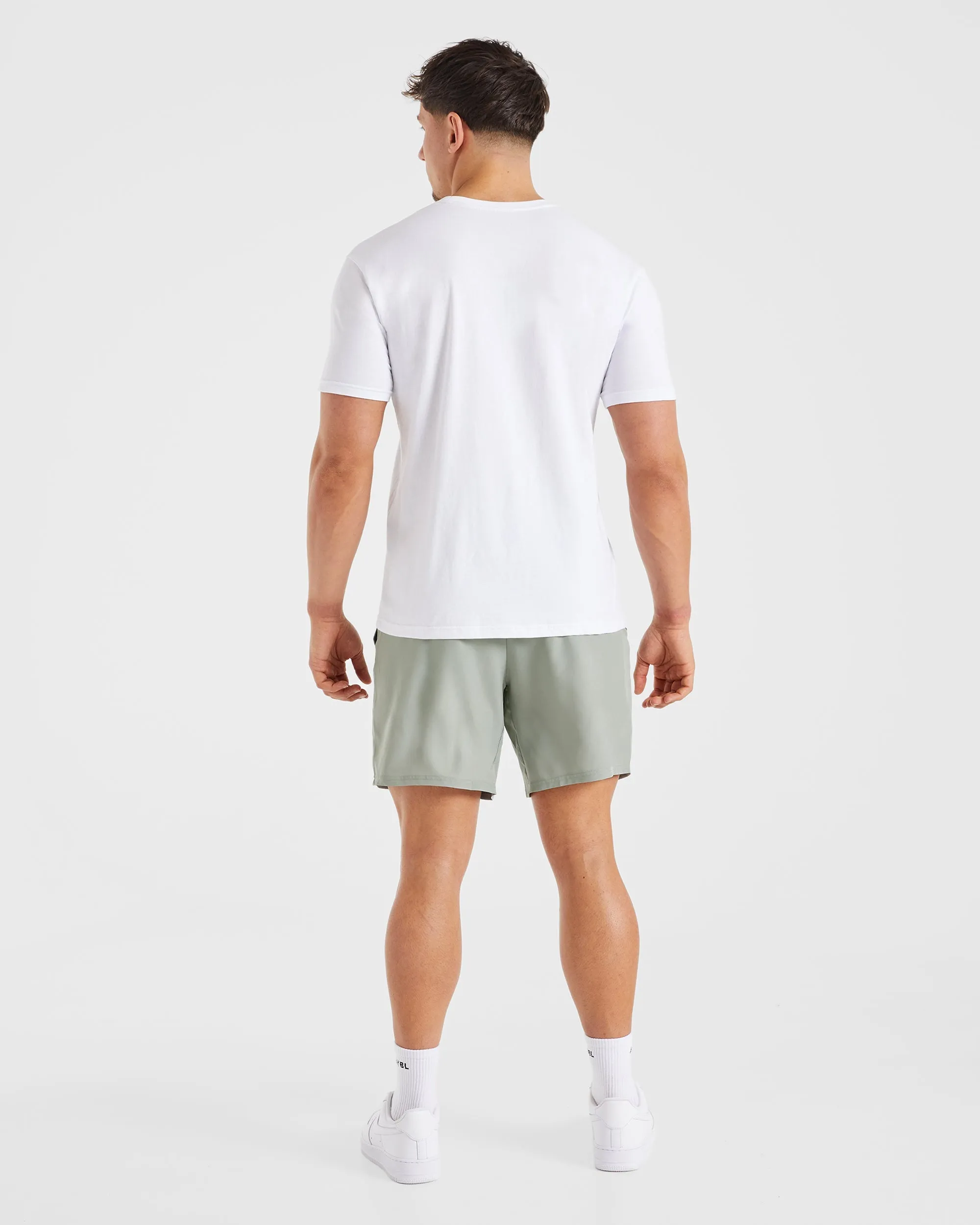 Core 7" Shorts - Washed Sage hikers Water Resistant Finish