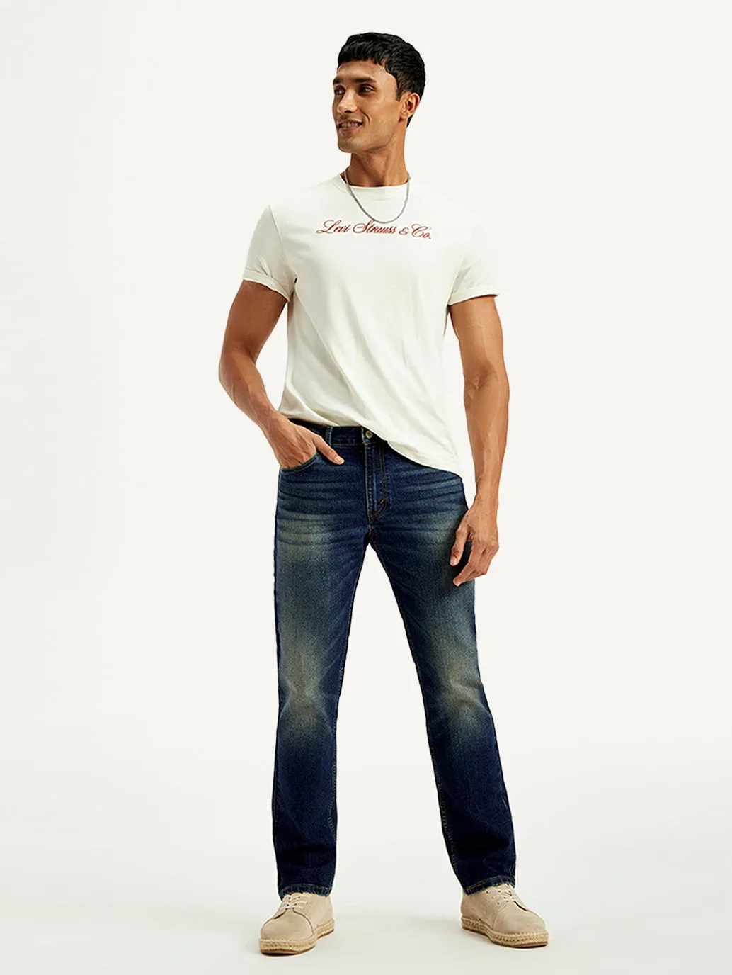 Men's Tinted 511 Blue Slim Fit Mid Rise Jeans Parent Style Trend Setter