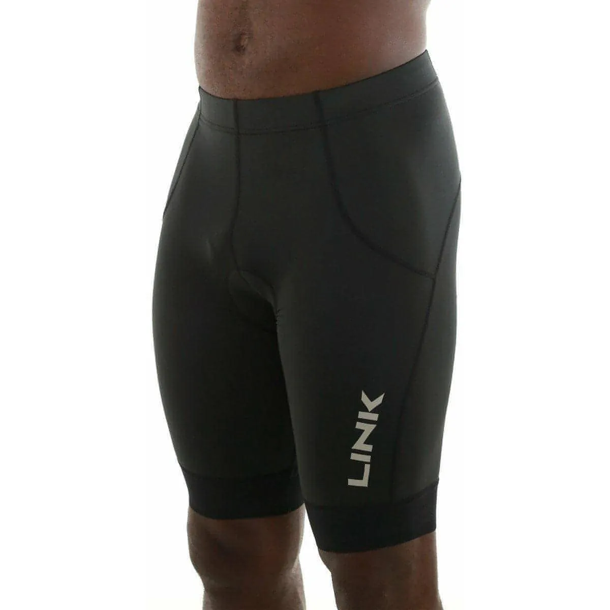 Elastic Band Link Ride Mens Cycling Shorts - Black