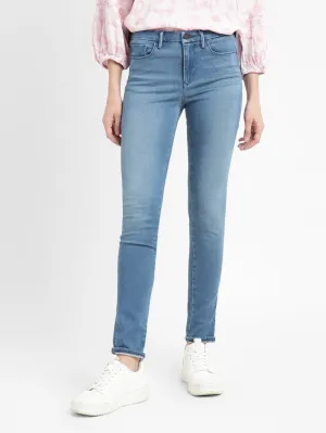 Easy Pair Women's 711 Blue Skinny Fit Mid Rise Jeans
