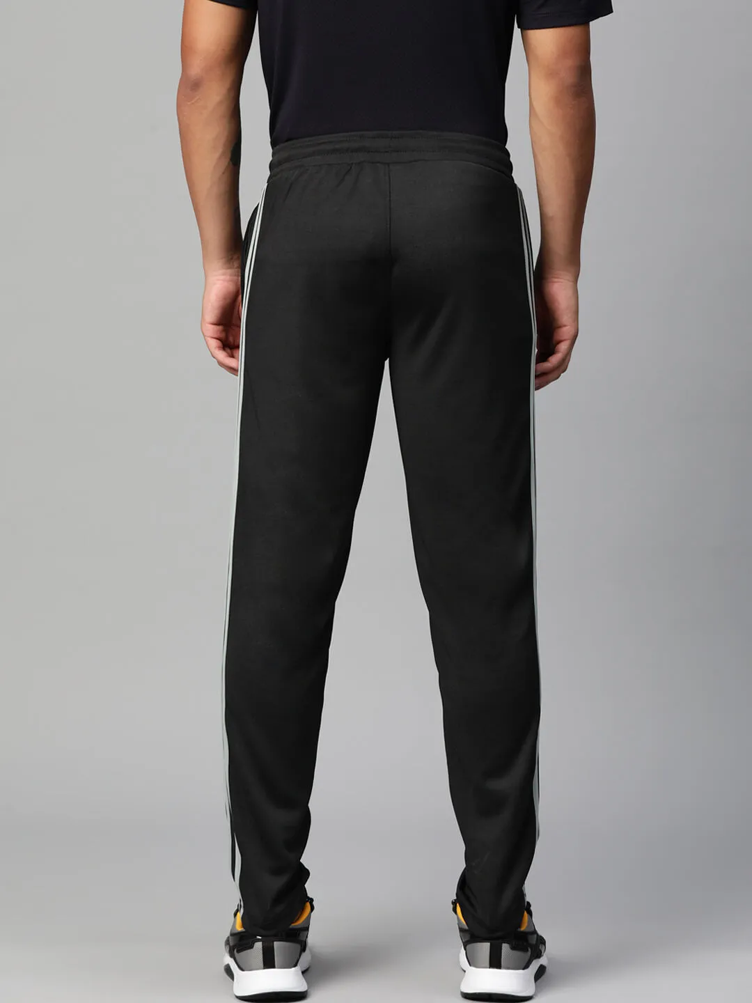 Bi Stretch Fabric MoistureWickingLining Alcis Men Side Striped Dry-Tech Anti Static Track Pant