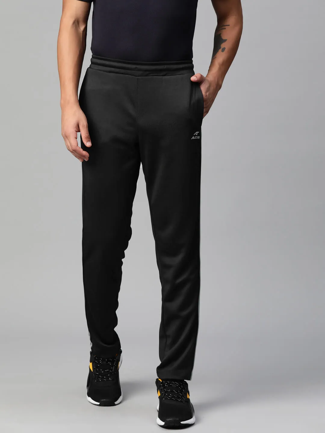 Alcis Men Side Striped Dry-Tech Anti Static Track Pant Anti Static Lining