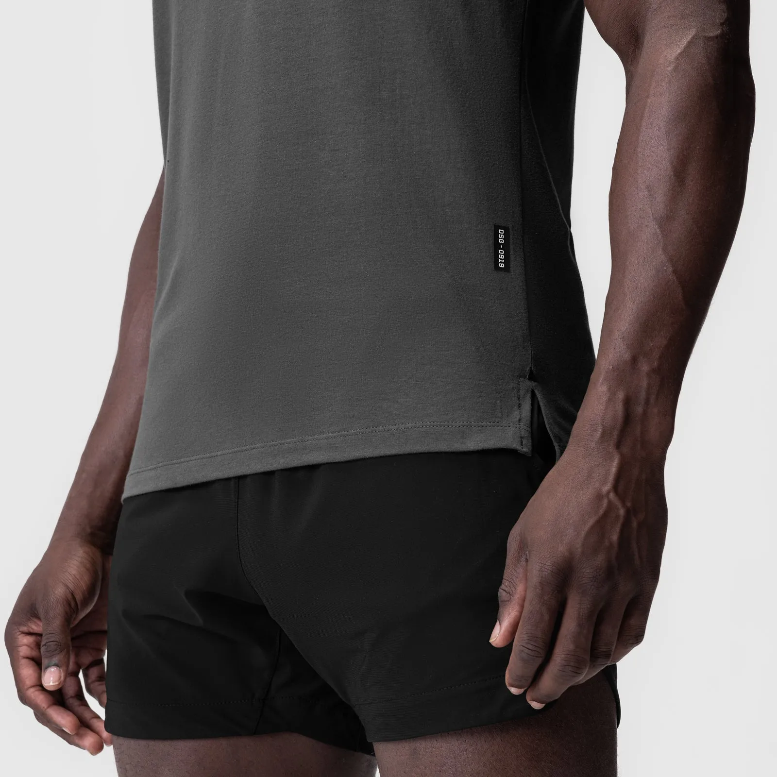 Office Wear 0919. Supima? Fitted Tee - Space Grey