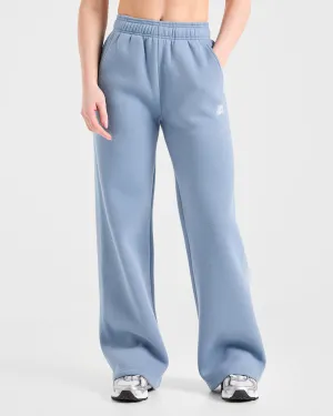 Coordinate with other items seams fitness enthusiasts Retro Athletics Oversized Straight Leg Joggers - Vintage Blue Skill