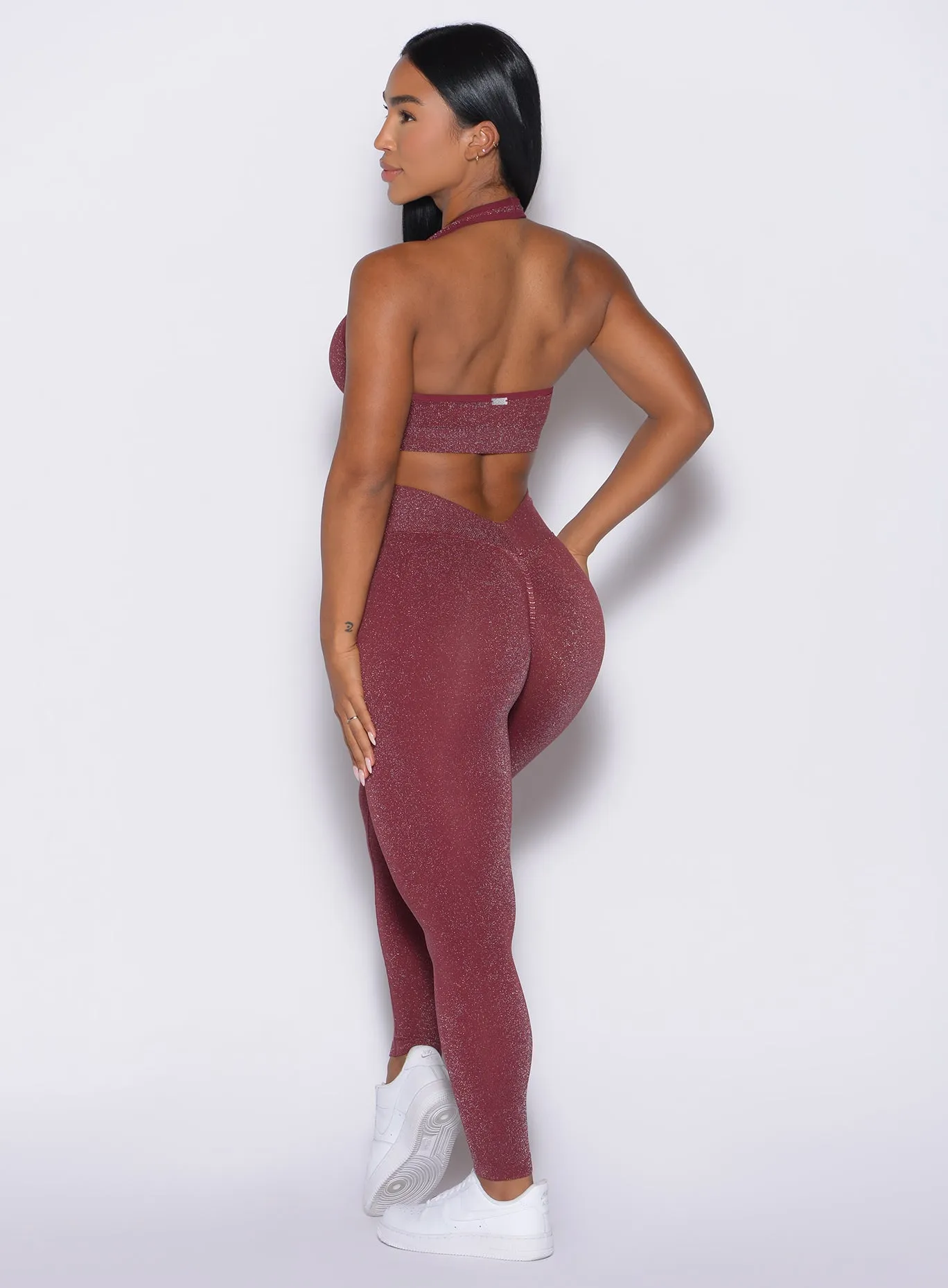 Shimmer V Back Leggings Easy Flow