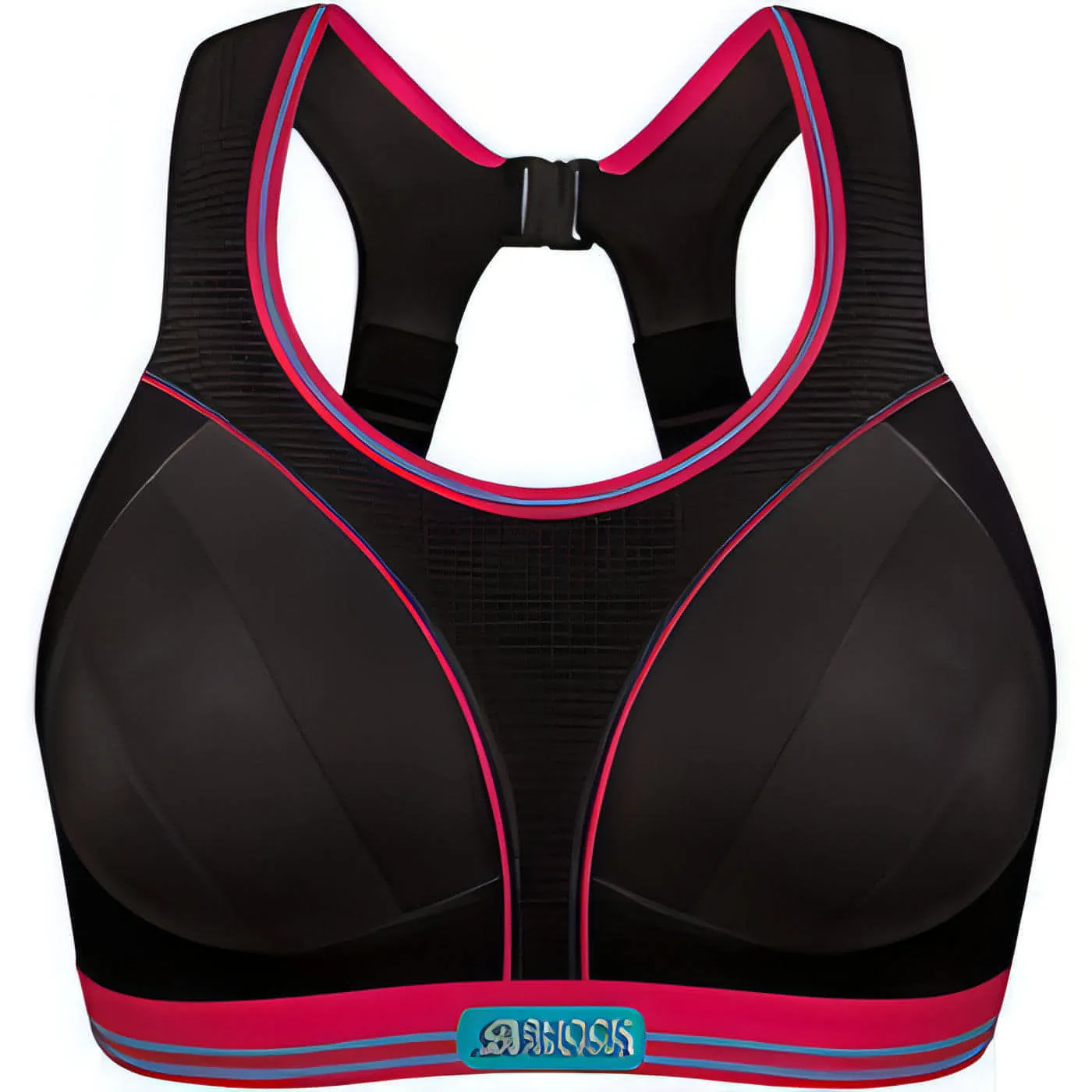 Shock Absorber Ultimate Run Womens Sports Bra - Black Polyester Organic
