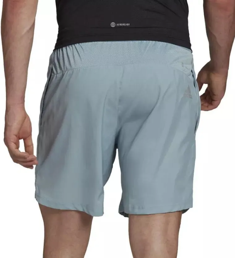 adidas Run It 7 Inch Mens Running Shorts - Grey Reflective Safety Details