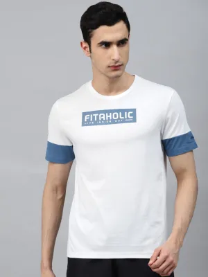 Alcis Men Color Block White Crew Free Mind AntiSnagTechnology