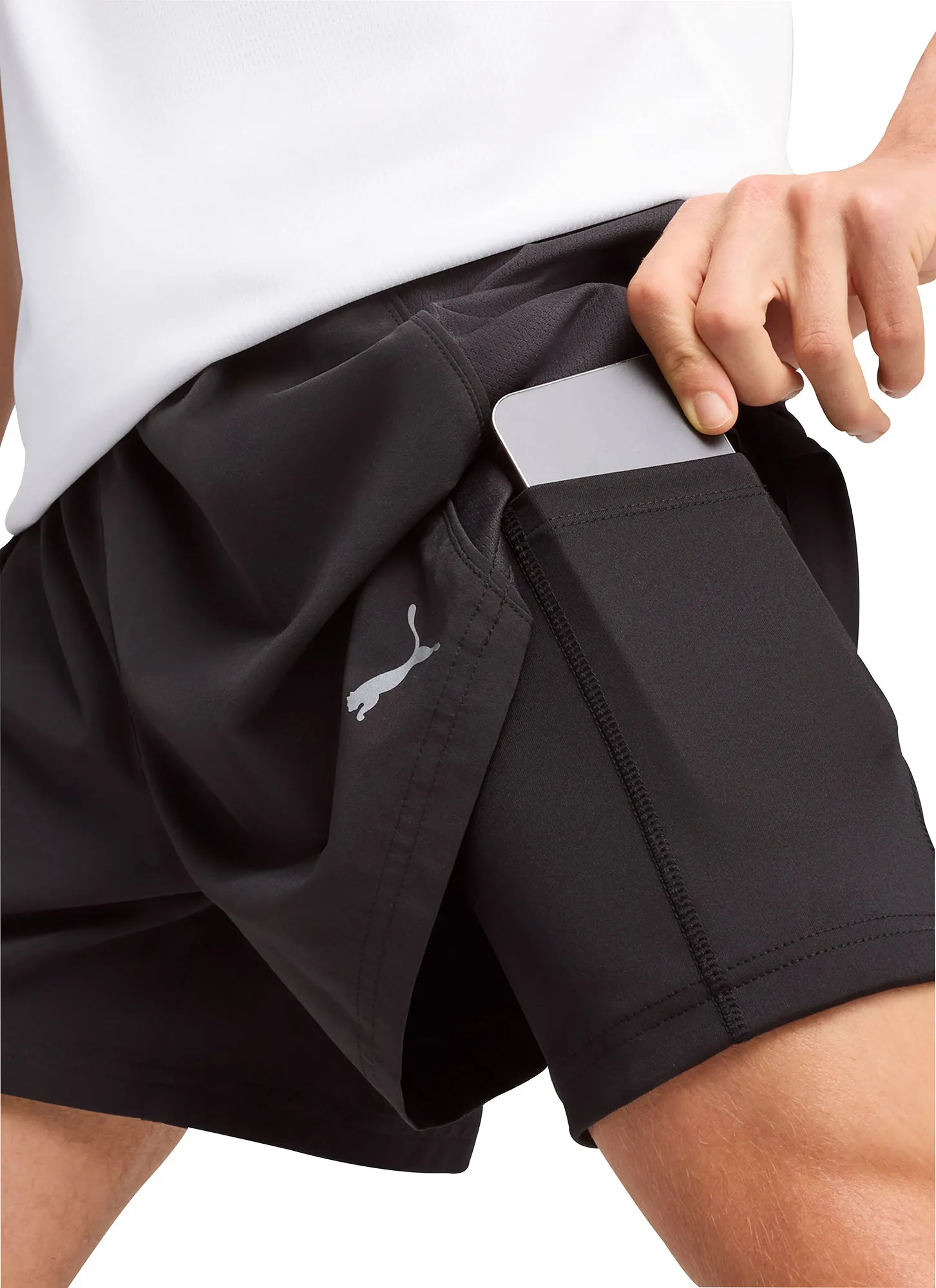 Puma Velocity 2 In 1 Mens Running Shorts - Black camping clothes jewelry
