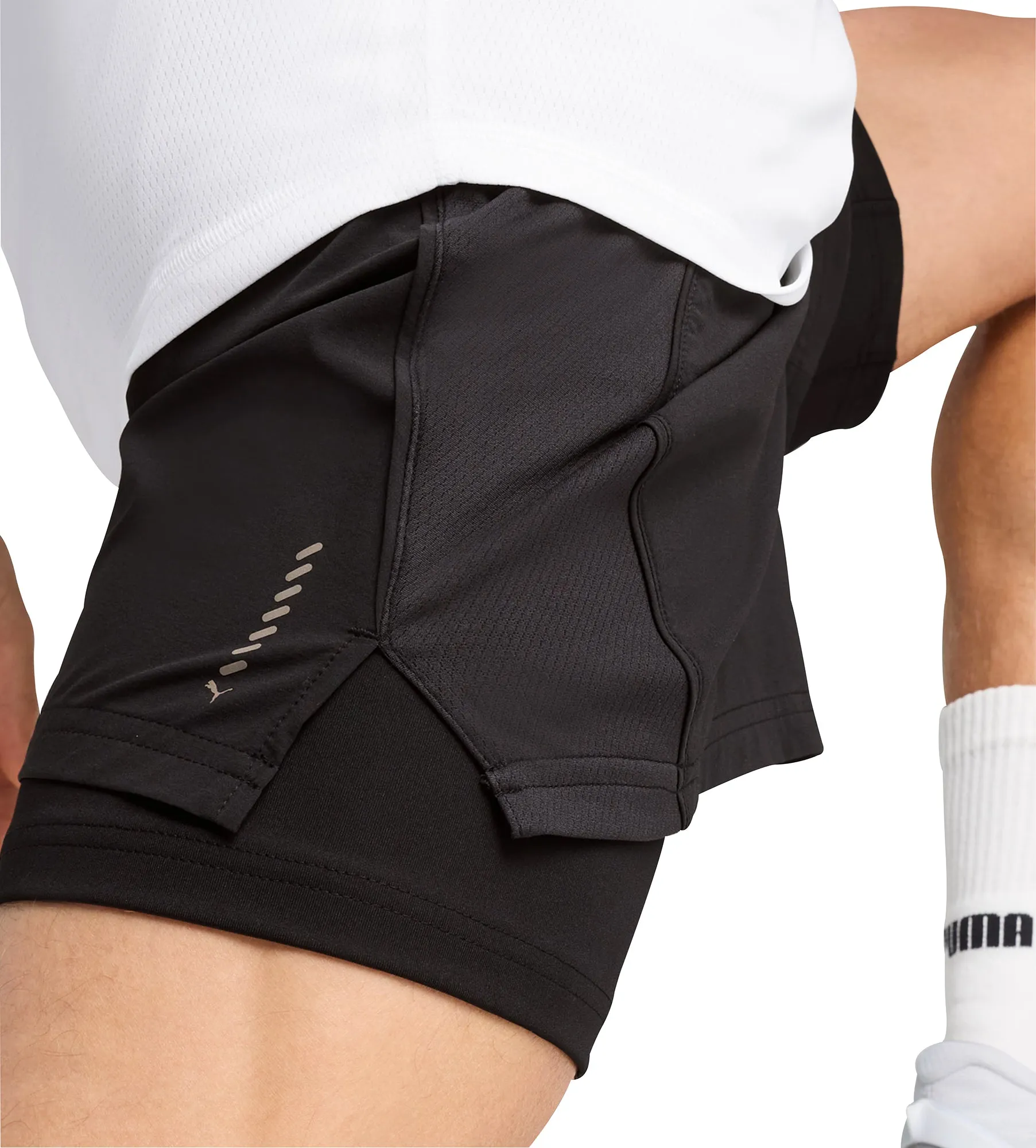 Puma Velocity 2 In 1 Mens Running Shorts - Black Summer Fashion