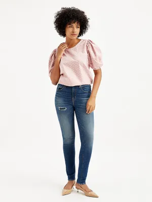 Office Casual Women's 721 Blue Skinny Fit High Rise Jeans