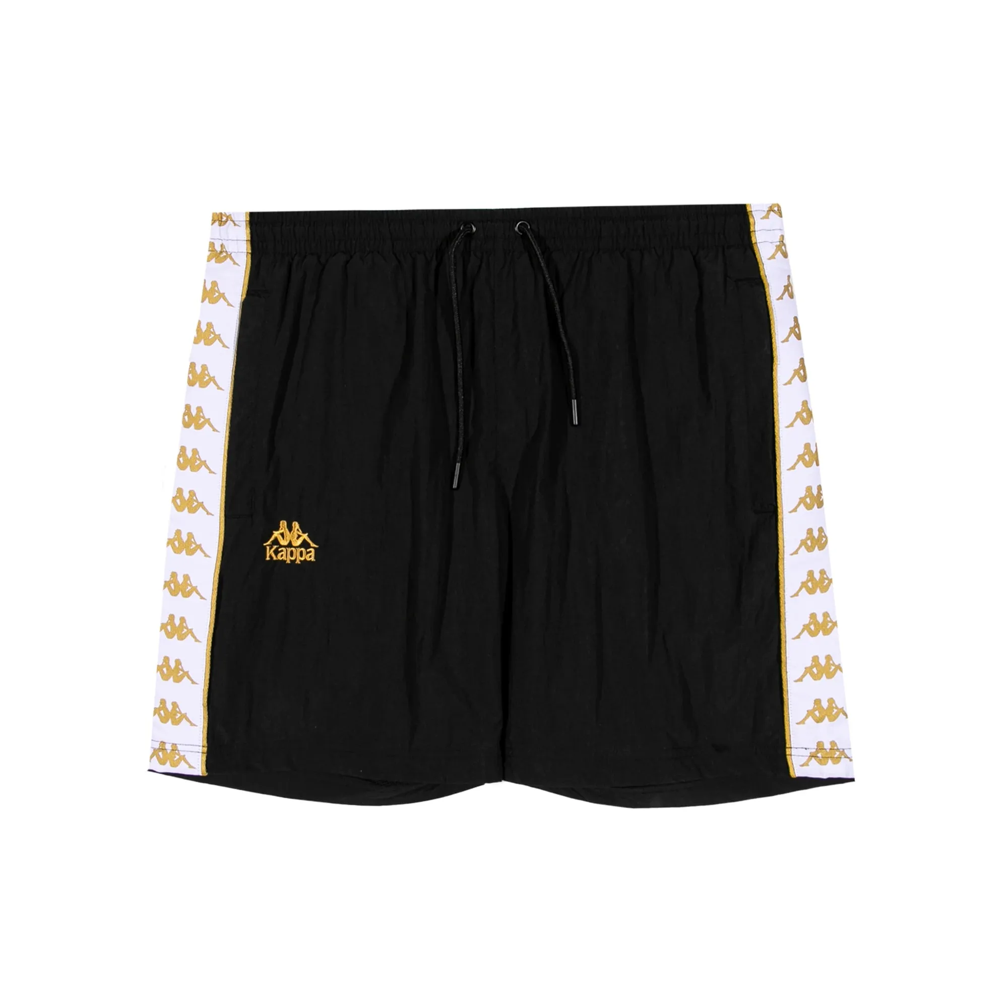 222 Banda Nardo Shorts - Black Yellow Gold Rich White Sandals ReflectiveAccents