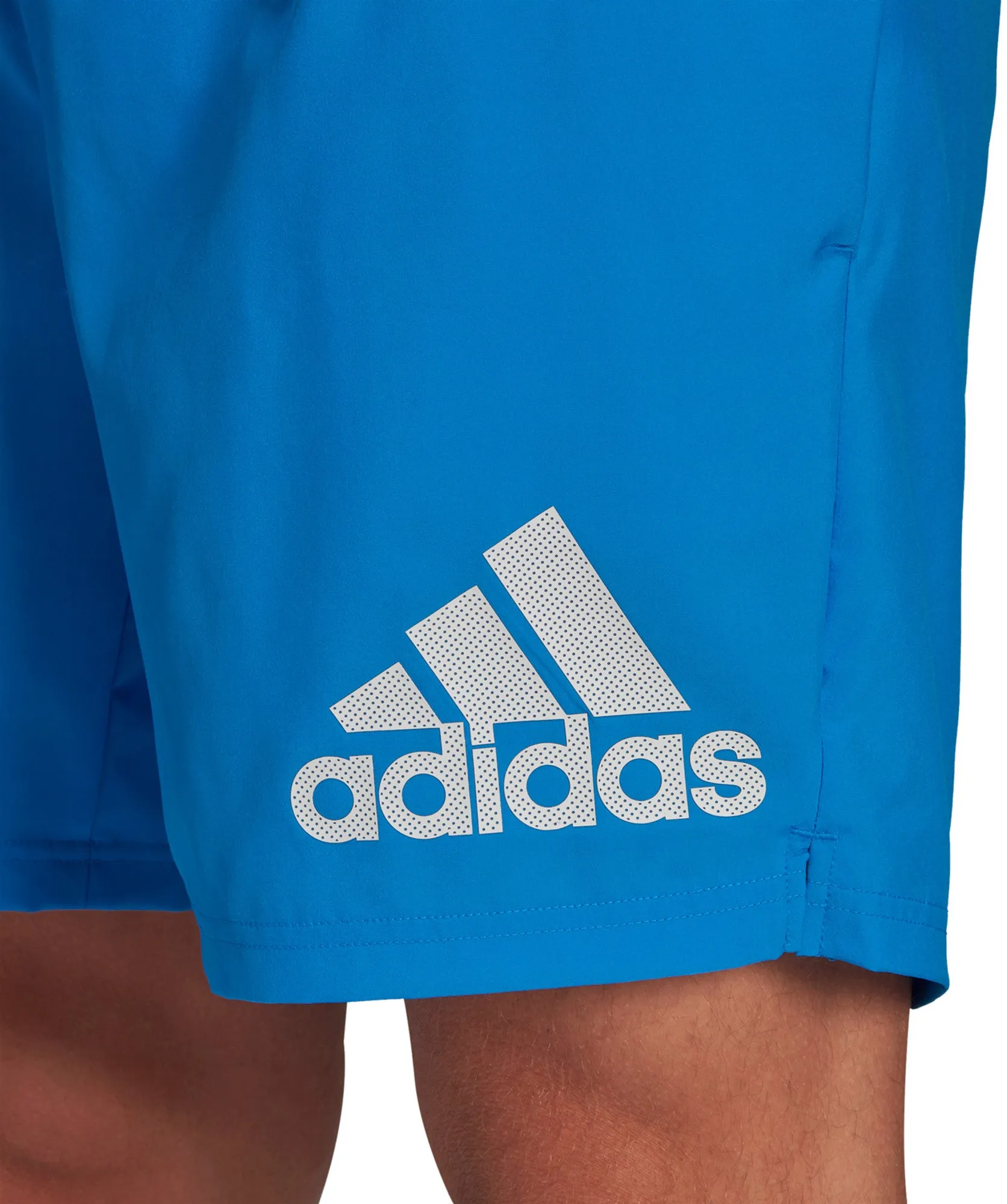 odor - absorbing adidas Run It 7 Inch Mens Running Shorts - Blue
